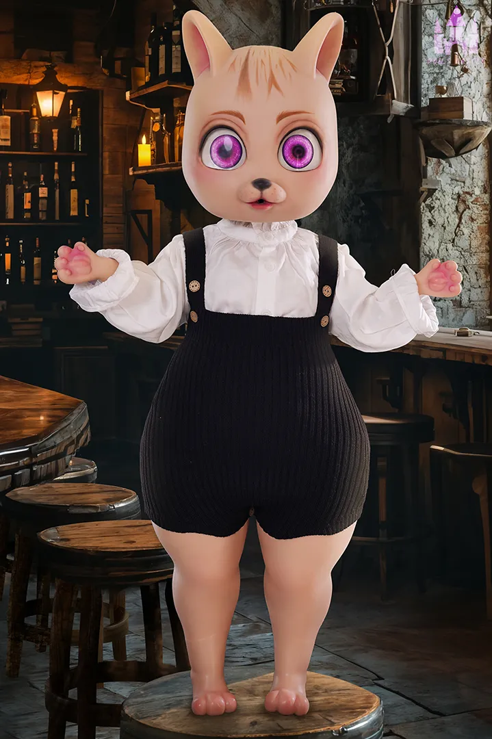 90cm (2ft11) A-Cup Petite Silicone Sex Doll Bearrie, Head